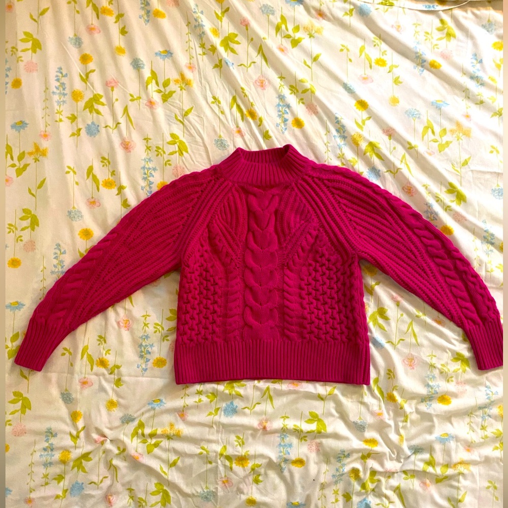 100% Cashmere Magenta Sweater